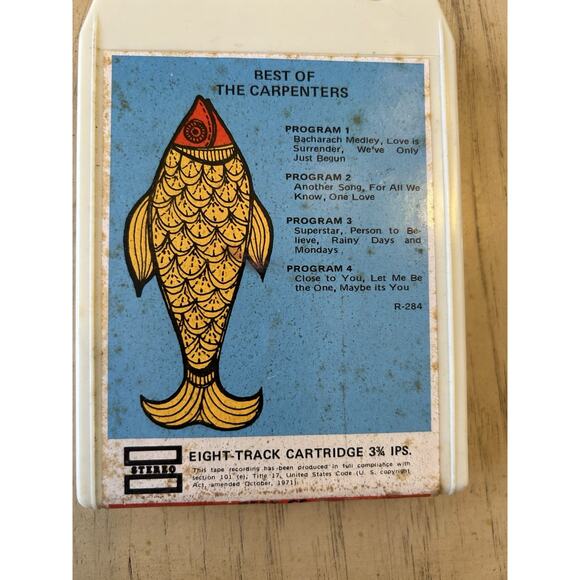 VTG 8 Track Carpenters “The Best Of The Carpenters” Super RARE!!!!! 1971 70s - Picture 1 of 7